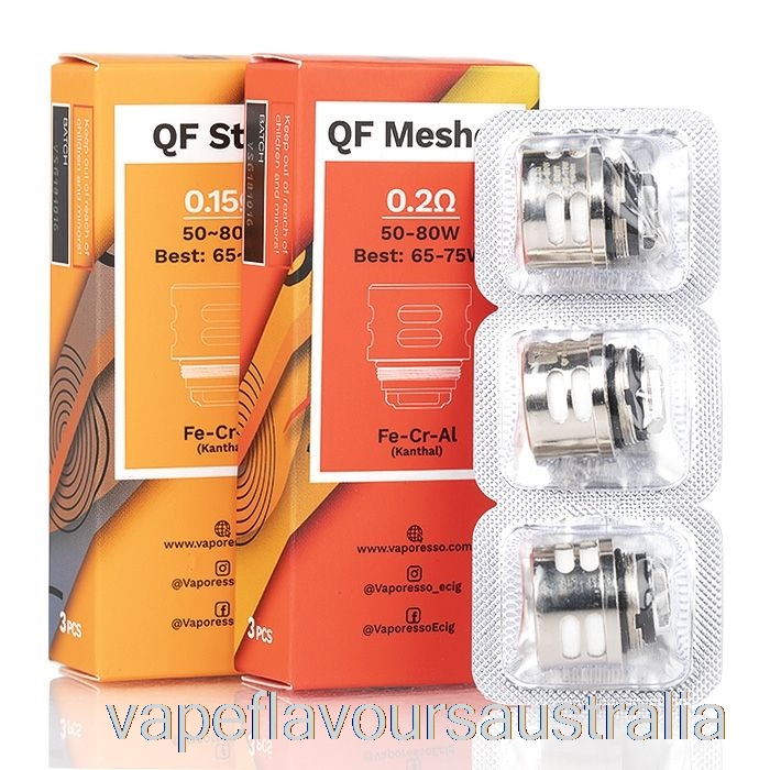 Vape Flavours Australia Vaporesso SKRR QF Replacement Coils 0.2ohm QF Mesh Coils